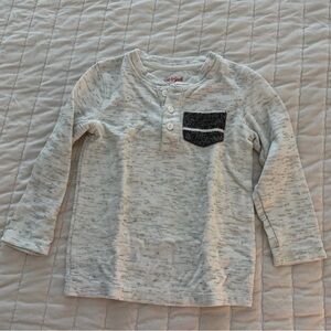 Oatmeal Cat & Jack Kids Henley Shirt 5T